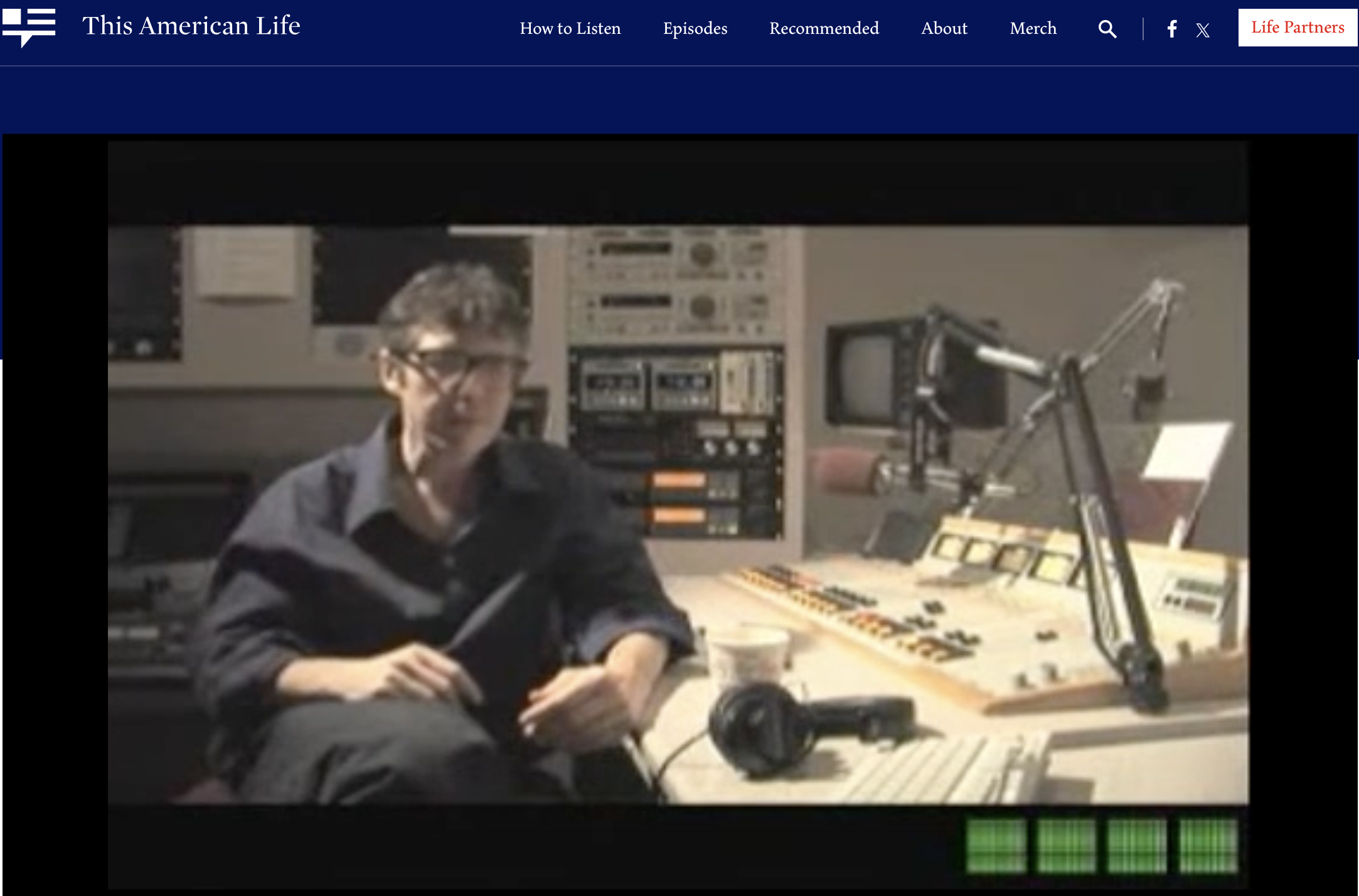 Ira Glass in the studio