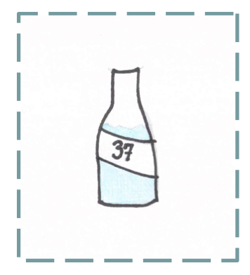 Simple count: 37 drinks